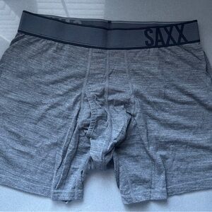 SAXX Black Sheep Boxer Briefs Men’s Large Gray NEW